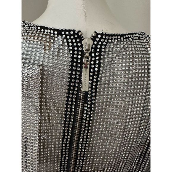 Bronx and Banco Webb Feather-Trim Cocktail Dress US 4 $1200 - Picture 15 of 16